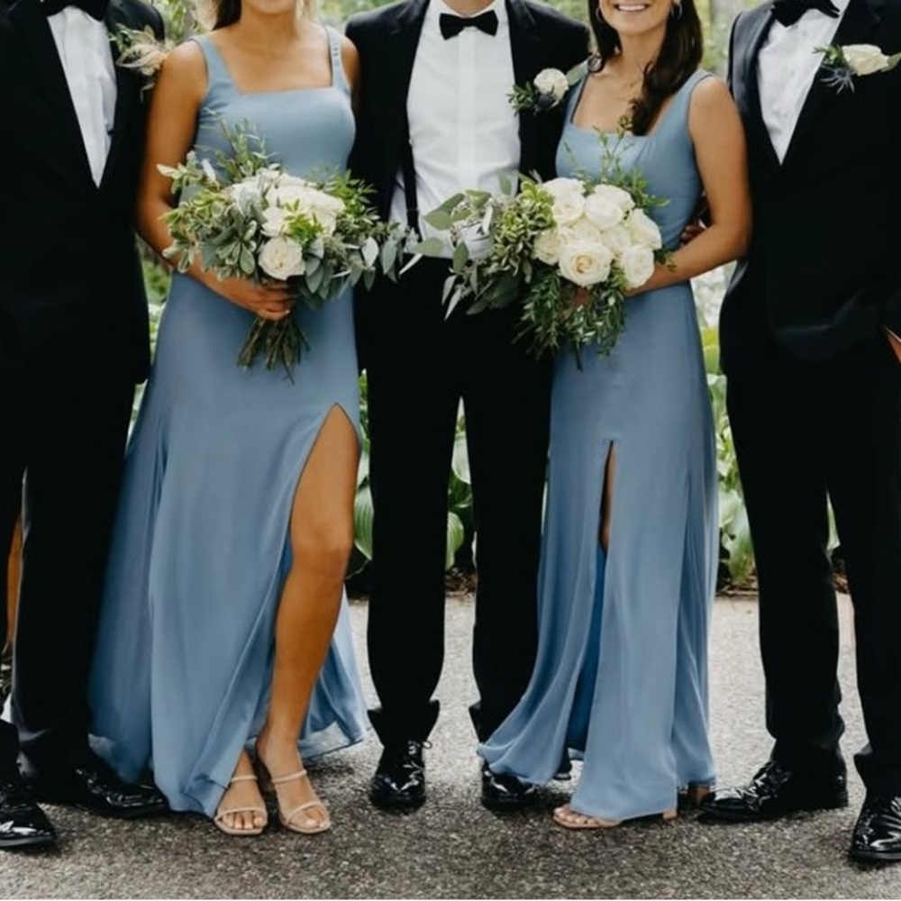 Kennedy Blue Jay Bridesmaids dress in Slate Blue